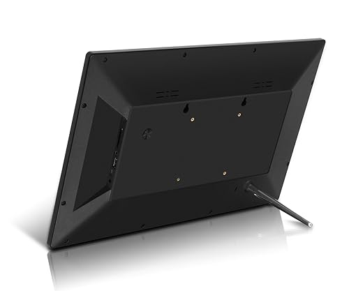 Aluratek 17.3" WiFi Digital Photo Frame with Touchscreen IPS LCD Display & 16GB Built-in Memory, Photo/Music/Video (AWS17F), Black 17"