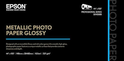 Epson Metallic Photo Paper, Glossy 44x100