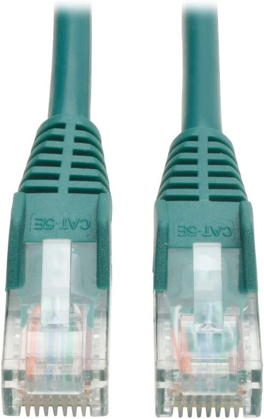 Tripp Lite Cat5e 350MHz Snagless Molded Patch Cable (RJ45 M/M) - Green, 15-ft.(N001-015-GN)