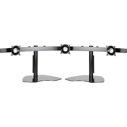 Chief Mfg. Widescreen Monitor Triple Horizontal Table Stand - Black
