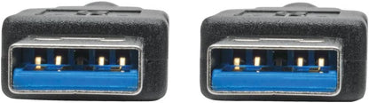 Tripp Lite 3 ft. USB 3.0 SuperSpeed (A/A) Cable (M/M), 28/24 AWG, 5 Gbps, USB Type-A to Type-A, Black (U320-003-BK)