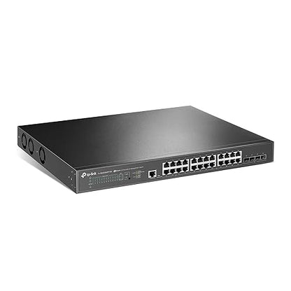 TP-Link Jetstream 24-Port 2.5GBASE-T, 4 10GE SFP+ L2+ Managed Switch with 16-Port PoE+ & 8-Port PoE++ (TL-SG3428XPP-M2) - 24× 2.5 Gbps Ports, Omada SDN Integrated, Cloud Access, Robust Security & QoS