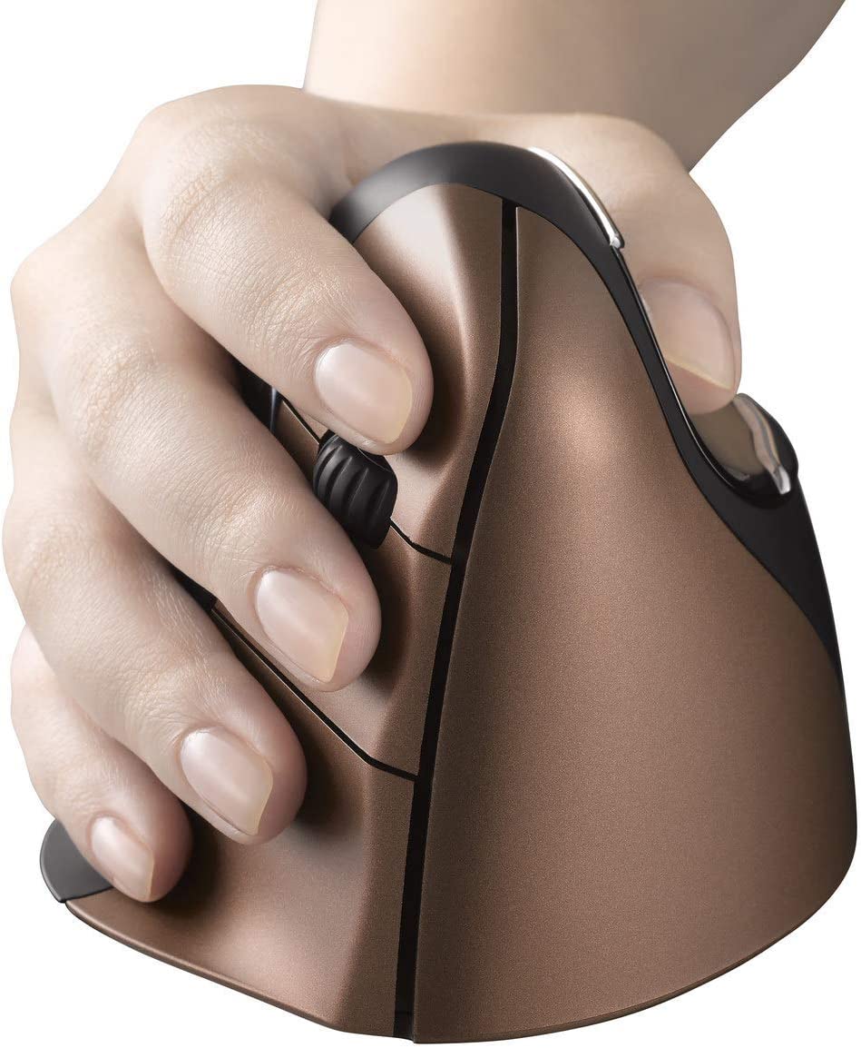 Evoluent VM4SW VerticalMouse 4 Right Hand Ergonomic Mouse with Wireless Connection (Small Size)
