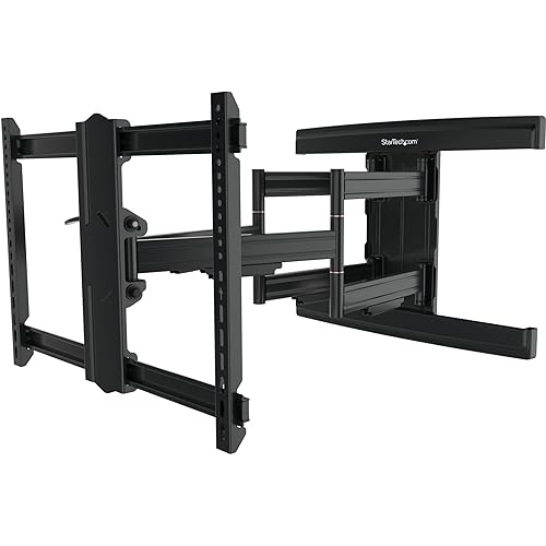 StarTech.com TV Wall Mount Supports up to 100 inch VESA Displays - Low Profile Full Motion TV Wall Mount for Large Displays - Heavy Duty Adjustable Tilt/Swivel Articulating Arm Bracket (FPWARTS2) 37-100 Full-Motion