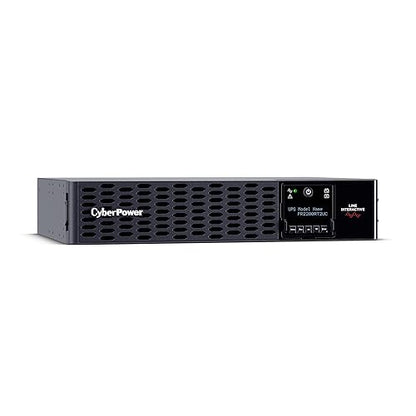 CyberPower PR2200RT2UC Smart App Sinewave UPS System, 2200VA/2200W, 8 Outlets, 2U Rack/Tower, AVR 2200VA 30A Standard