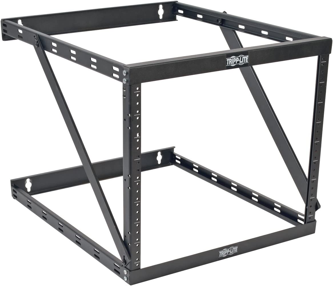 Tripp Lite 8U/12U/22U Expandable Wall-Mount 2-Post Open Frame Rack, Adjustable Network Equipment Rack, UPS Depth, 23.5" Deep (SRWO8U22DP) Expandable (Deep) Rack