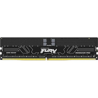 Kingston Fury Renegade Pro Expo 128GB 6400MT/s DDR5 ECC Reg CL32 DIMM (Kit of 4) Memory Overclockable ECC Registered DIMM- KF564R32RBE2K4-128 128gb 6400MT/s 16Gbit Kit of 4 AMD EXPO