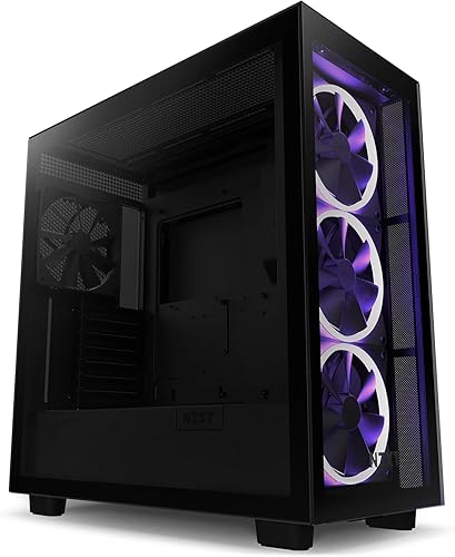 NZXT H7 Elite - CM-H71EB-01 - ATX Mid Tower PC Gaming Case - Front I/O USB Type-C Port - Quick-Release Tempered Glass Side Panel - Black