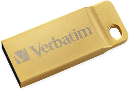 Verbatim 32GB Metal Executive USB 3.0 Flash Drive - Gold - 99105 32 GB 3.0 Gold