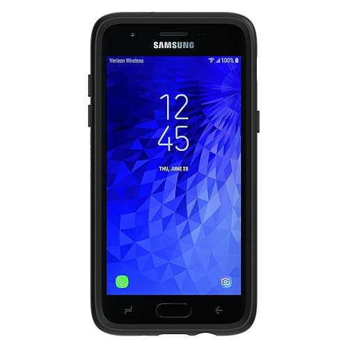 OtterBox Symmetry Series Case for Samsung Galaxy J3/J3 (2018)/J3 V 3rd gen/J3 3rd gen/Amp Prime 3/J3 Star - Retail Packaging - Black