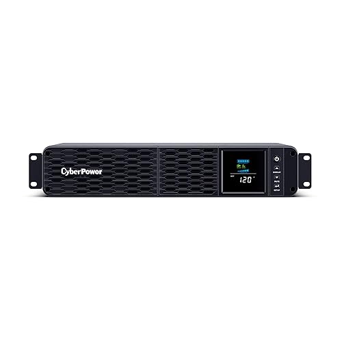 CyberPower CP2000PFCRM2U PFC Sinewave UPS Battery Backup and Surge Protector, 2000VA/1200W, 8 Outlets, AVR, Short Depth 2U Rackmount, UL Certified Rackmount 2U 2000VA