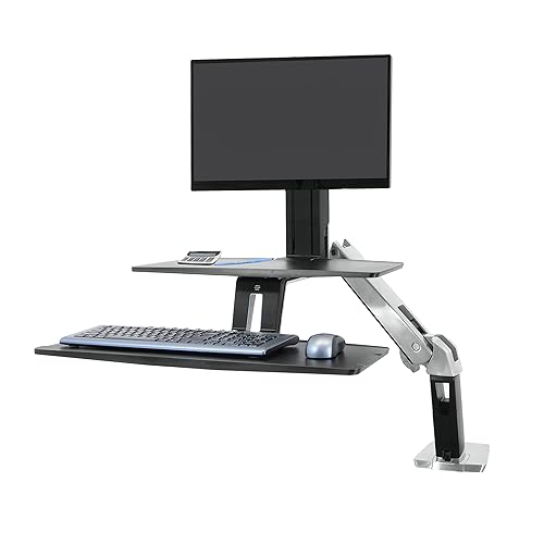Ergotron ® Desktop Display Stand - 24" Screen Support - 20 lb Load Capacity - Height Adjustable - 24" Screen Support - 20 lb Load Capacity - 75 x 75, 100 x 100 - VESA Mount Compatible - 1 Each