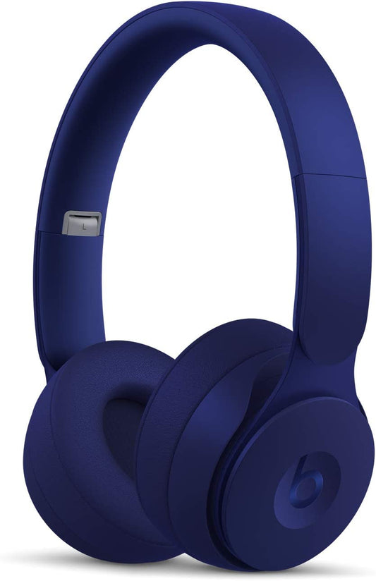 Beats Solo Pro Wireless Noise Cancelling On-Ear Headphones - Apple H1 Headphone Chip, Class 1 Bluetooth, Active Noise Cancelling, Transparency, 22 Hours of Listening Time - Dark Blue