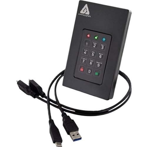Apricorn 16TB Aegis Fortress L3 - FIPS Validated, SSD USB 3.0 Hardware Encrypted Portable Drive