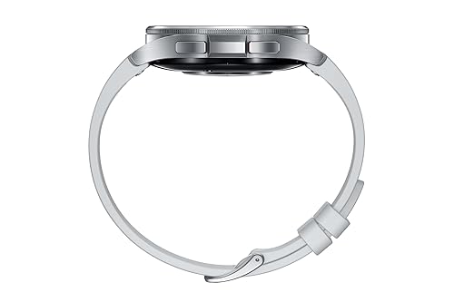 Samsung Galaxy Watch6 Classic, Silver, Bluetooth, 47 mm, Sleep Coaching, ECG, Heart Monitor, Fall Detection, SOS, Fitness Tracker, Camera Access, Digital Wallet (CAD Version and Warranty) Silver 47mm Classic Watch Only