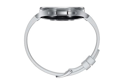 Samsung Galaxy Watch6 Classic, Silver, Bluetooth, 47 mm, Sleep Coaching, ECG, Heart Monitor, Fall Detection, SOS, Fitness Tracker, Camera Access, Digital Wallet (CAD Version and Warranty) Silver 47mm Classic Watch Only