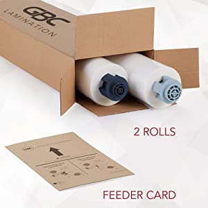 GBC Thermal Laminating Film, Rolls, NAP II, Ultima 35 Ezload, Glossy, 12" x 200', 2 Pack (3125913EZ)