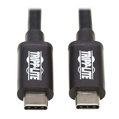 Tripp Lite Thunderbolt 3 Cable 20 Gbps Passive 5A 100W PD 4K USB C M/M 1M (MTB3-01M-5A-B)