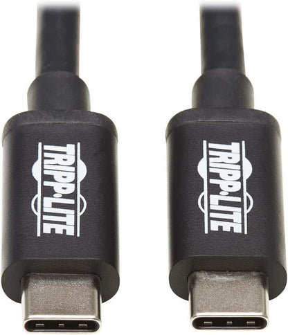Tripp Lite Thunderbolt 3 Cable 20 Gbps Passive 5A 100W PD 4K USB C M/M 2M (MTB3-02M-5A-B)