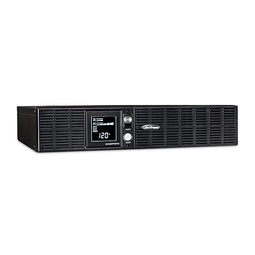 CyberPower OR1500PFCRT2U PFC Sinewave UPS System, 1500VA/1050W, 8 Outlets, AVR, 2U Rack/Tower