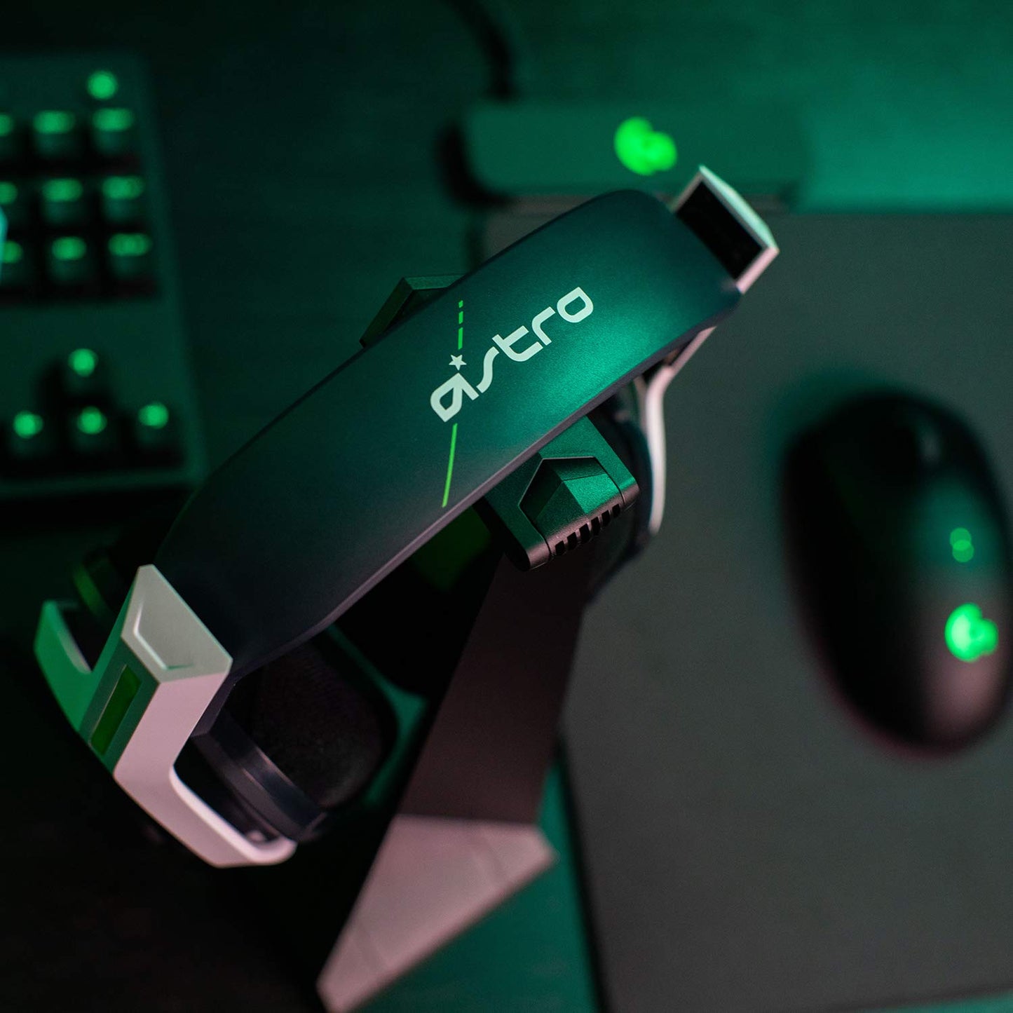 ASTRO Gaming A20 Wireless Headset Gen 2 for Xbox Series X | S, Xbox One, PC &amp; Mac - White /Green Xbox Series X/S, PC/Mac Headset Only