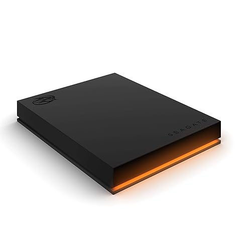 Seagate FireCuda Gaming Hard Drive External Hard Drive 1TB - USB 3.2 Gen 1, RGB LED Lighting for PC and Mac with Rescue Services (STKL1000400) Gaming HDD 1TB Gaming
