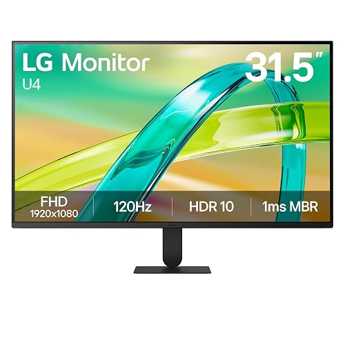 LG 32U401B 32 FHD 120Hz 1ms MBR HDR 10 Monitor FHD 1080p Black