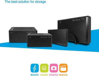 Vantec NexStar TX Dual Bay USB 3.0 Hard Drive Dock (NST-D428S3-BK) NexStar TX - Dual HDD Dock(Updated version)