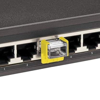 Tripp Lite Universal RJ45 Lock Insert, Yellow, 10 Pack (N2PLUG-010-YW)