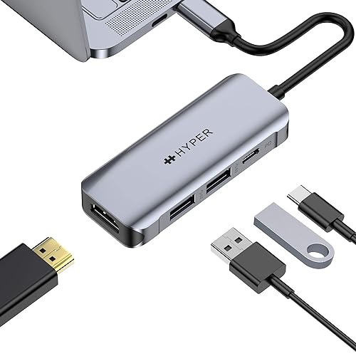 HYPERDRIVE 4-in-1 USB-C Hub 4 in 1 Space Grey