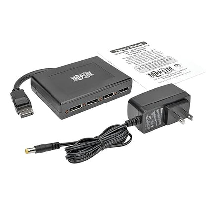 Tripp Lite B156-004-V2 4-Port DisplayPort Multi Stream Transport MST Hub, DP 1.2 to DP, UHD 4Kx2K