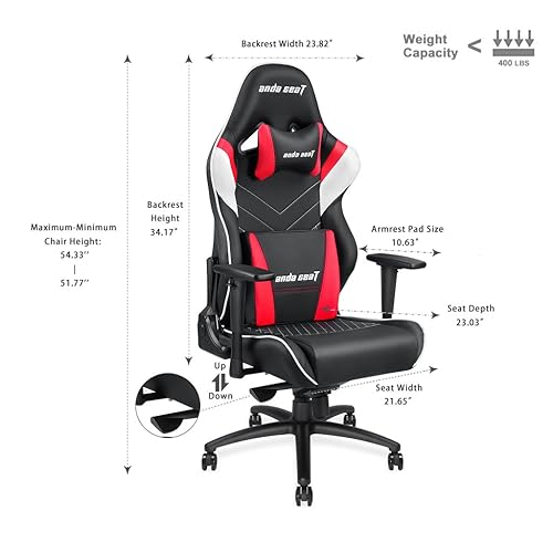 Anda Seat Assassin King Series Gaming Chair Black/RED