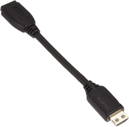 StarTech.com 6in High Speed HDMI Port Saver Cable with 4K 60Hz - Short HDMI 2.0 Male to Female Adapter Cable - Port Extender (HD2MF6INL)
