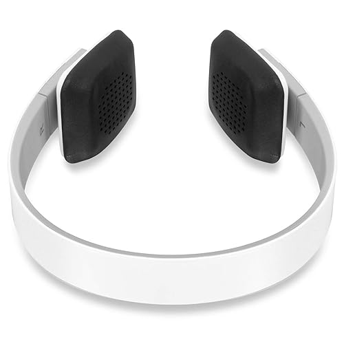 Aluratek ABH04F Bluetooth Wireless Stereo Headphones - Stereo - Wireless - Bluetooth - 33 ft - 200 Hz - 20 kHz - Over-the-head - Binaural - Supra-aural - White
