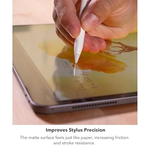 ZAGG InvisibleShield GlassFusion+ Canvas - Made for Apple iPad Pro 12.9" (6th/5th/4th/3rd Gen)- simulates writing or drawing on paper