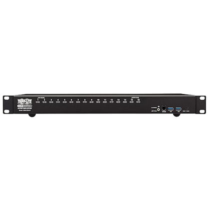 Tripp Lite DisplayPort/USB KVM Switch 16-Port Audio/Video 4K 60Hz 1URM (B024-DPU16) DisplayPort 16-Port