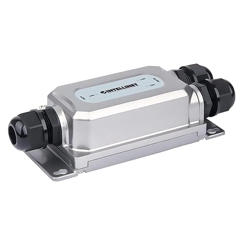 Intellinet 2-Port Gigabit PoE++ Extender Outdoor, 60W Power Budget, 30W Out Per Port, IP67 & IK10, Ultra POE Passthrough Switch-3 Yr Mfg Warranty