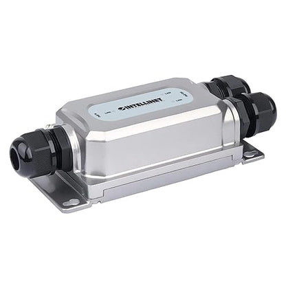 Intellinet 2-Port Gigabit PoE++ Extender Outdoor, 60W Power Budget, 30W Out Per Port, IP67 & IK10, Ultra POE Passthrough Switch-3 Yr Mfg Warranty
