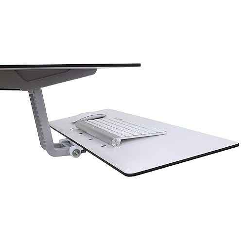 Ergotron WorkFit-S Single LD with Worksurface and Stand, White