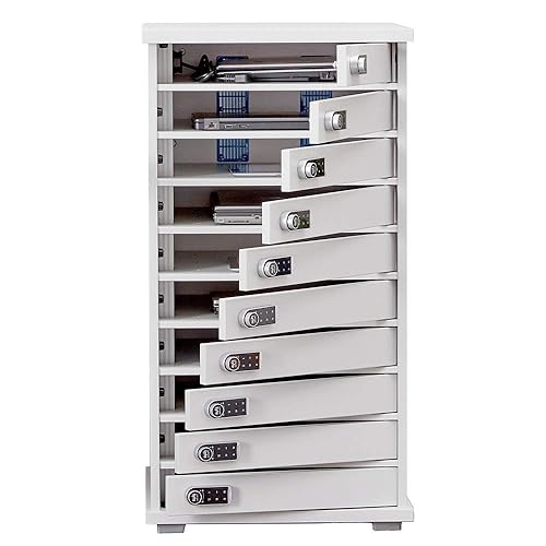 Lapcabby Lyte 10Md 10 Device Locker with 10 Individual Doors and Code Locks