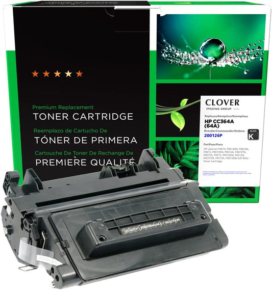 Clover imaging group Clover Remanufactured Toner Cartridge Replacement for HP CC364A (HP 64A) | Black
