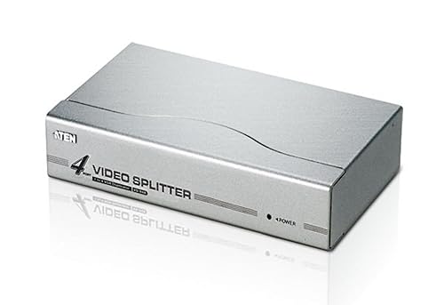 Aten Technology VS94A 4-Port Video Splitter with Support Upto 1280 X 1024