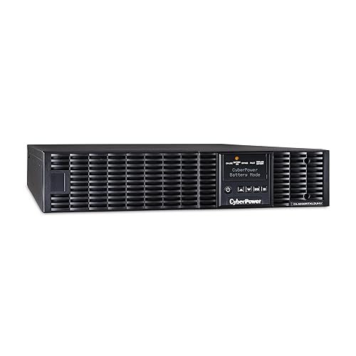 CyberPower OL3000RTXL2UHVN Smart App Online UPS System, 3000VA/2700W, 3 Outlets 208/240V, 2U Rack/Tower + Pre-Installed SNMP Card