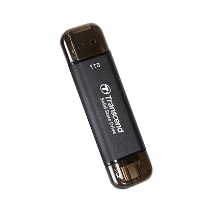 Transcend 1TB Portable SSD, ESD310C, USB 10Gbps with Type-C and Type-A TS1TESD310C