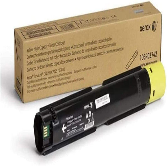 Xerox VersaLink C7020 /C7025 /C7030 Yellow High Capacity Toner-Cartridge (9,800 Pages) - 106R03742