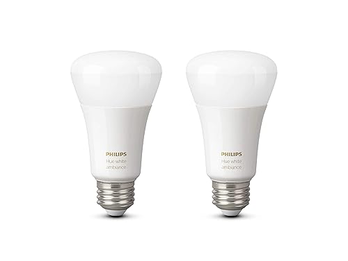 Philips Hue White Ambiance A19 2 Pack with Bluetooth