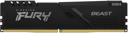 Kingston FURY Beast 16GB 3200MHz DDR4 CL16 Desktop Memory Single Stick KF432C16BB/16, Black Black 16GB 3200MHz Ram Only