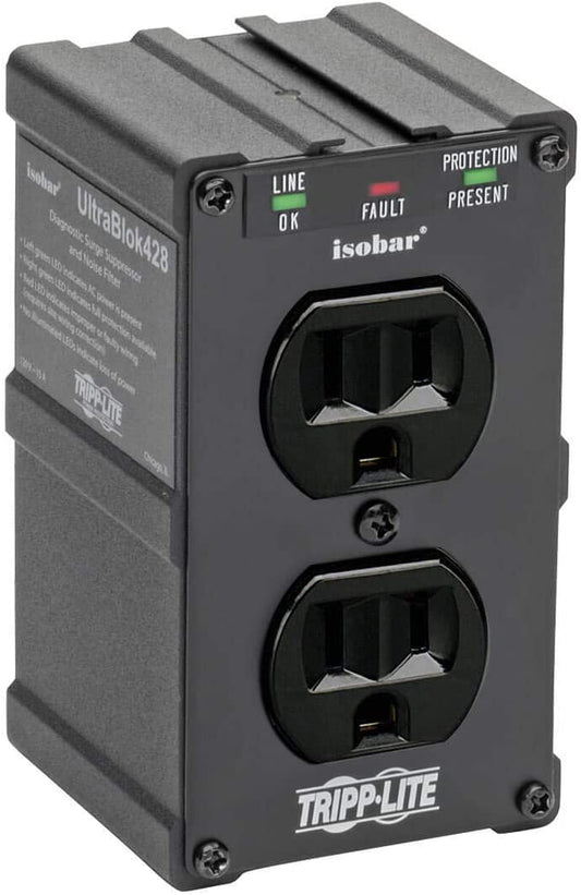 Tripp Lite Isobar Surge Protector Power Strip, Lifetime Limited Warranty Black Black Power Strip