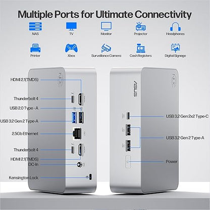 ASUS NUC 15 Pro+ Small PC, Intel Series 2 Core Ultra 7 255H, 64GB DDR5 RAM, 1TB PCIe SSD, Intel Arc 140T GPU, Thunderbolt 4, Win 11 Pro, WiFi 7, BT 5.4, High Performance AI Computing, 8K Video Editing 64GB RAM | 1TB SSD NUC 255H - KB+MS