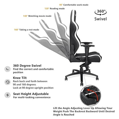 ANDA SEAT Spirit King Series Gaming Chair Black/White